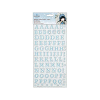 GORJUSS ALPHABET CHIPBOARD STICKERs - Light Blue  Set  - SANToRO  Docrafts - Gorjuss Girls !! Retired & Rare !