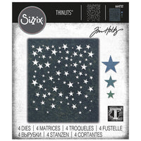 FALLING STARS by TiM HOLTZ for   Sizzix - THiNLITS Set  -   CHRISTMaS  2020 !! #664732   NeW !!