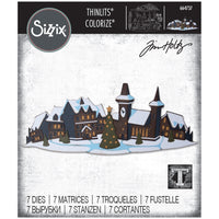 HOLIDAY VILLAGE COLORIZE Die Set  by Tim Holtz   from SIZZiX  # TH664737    - New !! CHRiSTMAS 2020
