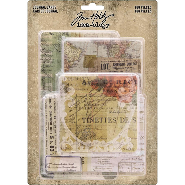 JOURNAL CARDS  by Tim HOLTZ  - Pkg. of 100 Die cuts !!  New and In Stock Now !! Th93957