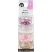 COLOR POUR RESIN GLITTERs Set - Vintage Glitter - White, Copper, Mica, Pink -  Set of 4 jars - New !!