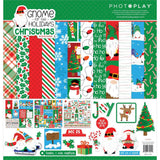 GNOME for CHRISTMAS - HOLIDAYs  CARDSTOCK -  GNOMEs - by Photoplay Papers - 12x12 Cardstock & STICKERs - NeW !!