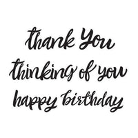 THANK YoU - THInKING OF You - HAPPY BIRTHDaY 3 BORDERs  - 3 EMBOSsING FoLDeR SeT  - Very Beautiful for Card Making !!  2020 New !!
