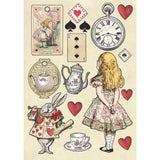 ALICE by STAMPERIA CHIPBOARDS - New !!  In Stock Now !  Hard to Find !