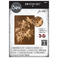 POINSETTIA 3D EMBOSSING FOLDeR  by TiM HOLTZ - #TH664247   Texture Fades 3-D - Christmas Embossing !