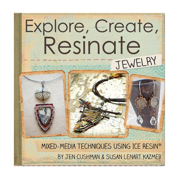 RESIN JEWELRY BOOK - INSTRUCTIONs for Making Resin Jewelry !  Ice Resin Mixed Media Techniques