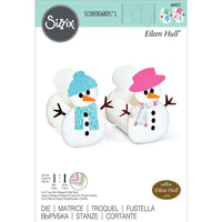 SNOWMAN BOXES for CHRISTMAS - SCOReBOARDS L Die by Eileen Hull - Sizzix # 664511