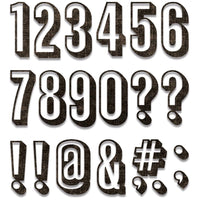 Tim HOLTZ -SHADOW NUMBERS - Alpha-Numeric   THINLITs DIEs  from SIZZiX  # TH664808     - New !!