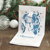 FROSTY FRIENDS - CHRISTMAS  PoP-Up CARDs  CUTTiNG  DIEs by Creative Expressions  -  SNOWMaN  Cards and Gifts
