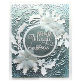 WINTER WREATH - CHRISTMAS WREATH  - 3-D  Embossing Folder by CREATiVE EXPRESSIONs - NEW !!  CHRiSTMAS CARDs EF3D-033