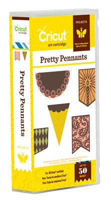 PRETTY PENNANTs and BANNERs - CRICUT Cartridge - New in Box -  Makes  Pennants for Decorations