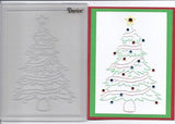 CHRISTMAS TREE with trunk - EMBOSsING FoLDeRS - A2 - Retired from 2012 ~   # 1215-56 Darice