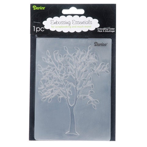 TREE with  LEAVES - EMBOSsING FoLDeRS - A2  Retired and Rare !   Darice 1215-50