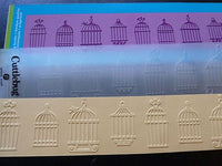 Cuttlebug -  BIRDCAGES BORDER - EMBOSSING FOLdERs  BORdERs - 12 " long - Retired and Rare !!