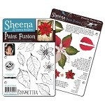 POINSETTIA - PAINT FUSION  SHeeNA DOUGLAsS - Christmas Collection  - NeW in pkg - RETiRED and RaRE !!