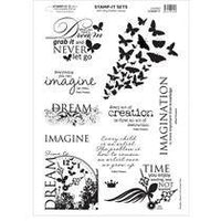 TIME to DREAM - BUTTERFLIES -  STAmP-iT AUSTRALiA - MOUNTeD STAmP SeT # 62 - Rare !!