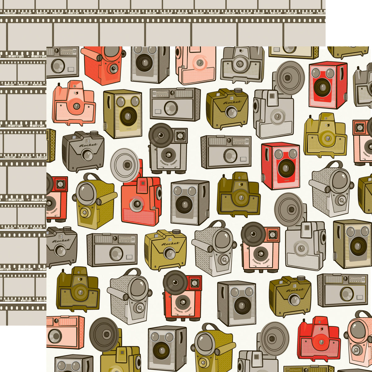 CAMERAs and PHOTOGRAPHeR SCRAPBOOKiNG KIT - 12x12 SCRaPBOOK PAPERs and ...