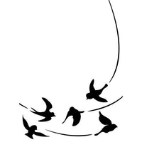 SWALLOWS - BIRDS in FLIGHT - EMBOSsING FoLDeR - A2 by Darice - NeW !!