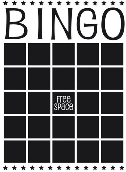 BINGO CARD -EMBOSSING FOLDER by DARICE  A2 size about 4x6" - New and In Stock !