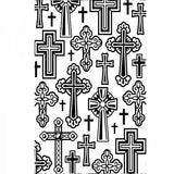 CHRISTIAN CROSSES - EASTER  Embossing folder - A2 SiZE by Darice , Confirmation, Baptism, Religious Cards