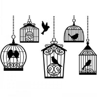 BIRDCAGES with BIRDS INSIDE   - A2 SiZE  **by Darice -  In STOcK