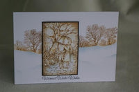 COUNTRY CHRISTMAS and DEER  - from the " A Little Bit FESTIVe" Sheena  Douglass - HOLiDAY CARDs !! Rare & Retired !