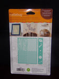 IN the MEADOW -CRiCUT EMBOSSABLES for CUTTLeBUG -  5x7 size with border & Metal Pieces  - Retired Rare -