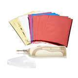 HEAT WAVE PEN  STARTeR KiT - with 20 Foil SHEETs in Multi COlors -  Like Anna Griffin Heat Pen