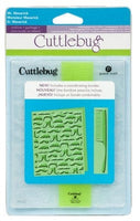 Cuttlebug - "Mr MAVERICK " - FATHERs Day - MOUSTACHES & COMB EMBOSSING SET - Male Birthday cards - etc