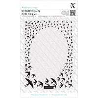 SWALLOW FRAME EMBOSSING Folder - A5 size - New from XCUTs - DOCRAFTs - Imported