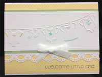 BABY CLOTHES on the LINE -  EMBOSsING FoLDeR - A2 by Darice -for Cuttlebug, Sizzix etc