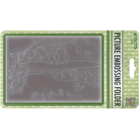 SPRING HAPPINESS  by - Nellie Snellen Rare EMBOSSING Folder A2 -  DUCKs on a Pond - So Cute !! Easter Theme !