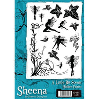 HIDDEN FAIRIES by SHEENA Douglas  - 1 Set of 15  Mounted Rubber stamps -