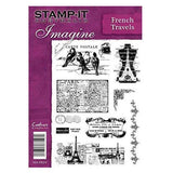 FRENCH TRAVELS-  STAmP-iT AUSTRALiA - MOUNTeD STAmP SeT - NeW  9 PIECES !!  retired and rare !