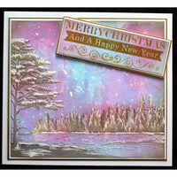 FROSTY NIGHT - from  "Sheena FESTIVE " collection - EMBOSSiNG fOLDER 5X7 - Rare !!