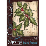 HOLLY STAMPs -SHEENA DoUGLASS - Paint Fusion  CHRISTMAs CoLLECTION- RARE !!
