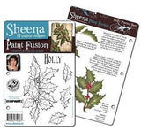 HOLLY STAMPs -SHEENA DoUGLASS - Paint Fusion  CHRISTMAs CoLLECTION- RARE !!