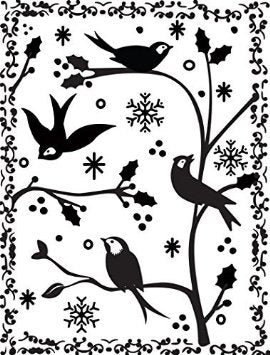 FRAMED BIRDs and BRANCHEs  by ULTiMATE CRAFTs Embossing Folder A2  - Rare Item !! IMPORTeD