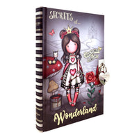 GORJUSS LOCKABLE JOURNAL / DIARY - FINDING MY WAY  from the WONDERLAND COLLECTION
