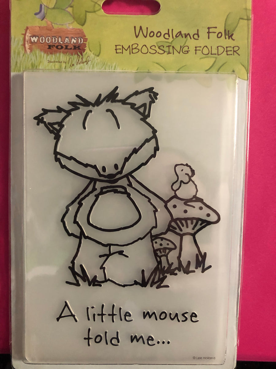 WOODLAND FOLKS EMBOSSiNG FOLDER- Cute Little FOX - A2 size - from DoCr ...