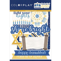 FESTIVAL OF LIGHTS -  HANNUKAH PAPER COLLECTION -12X12 with  EPHEMERA PACK