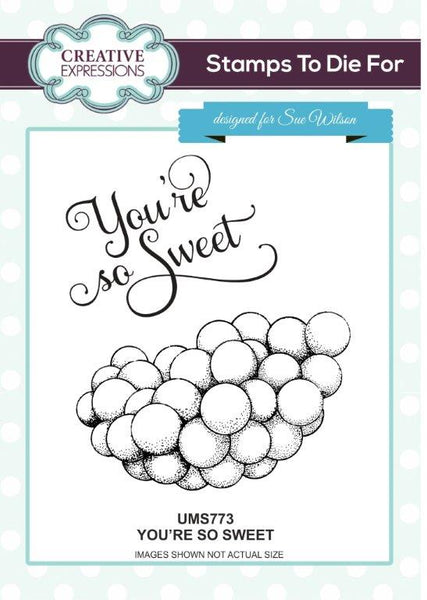 CANDY MACHINE - " YOU'RE SO SWEET  "  PRE-CUT STAMP  for KINETIC Susan Wilson for Creative Expressions ~ RARE !!
