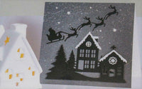 CHRISTMAS DIE SET 6 Pc - SANTA ON THE ROOF TOPS !  Works with CUTTLEBUG !