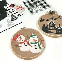 CHRISTMAS DIE SET 6 Pc - SANTA ON THE ROOF TOPS !  Works with CUTTLEBUG !