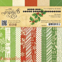 TWAS the NIGHT BEFORE CHRISTMAS by GRAPHIC 45 - ORIGINAL 6x6 PAPER PAD of PATTERNS & SOLIDS !! RARE !!