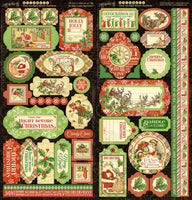 TWAS the NIGHT BEFORE CHRISTMAS by GRAPHIC 45 - Deluxe Collectors Edition -  New !  12x12 Papers with Stickers & Chipboards !!
