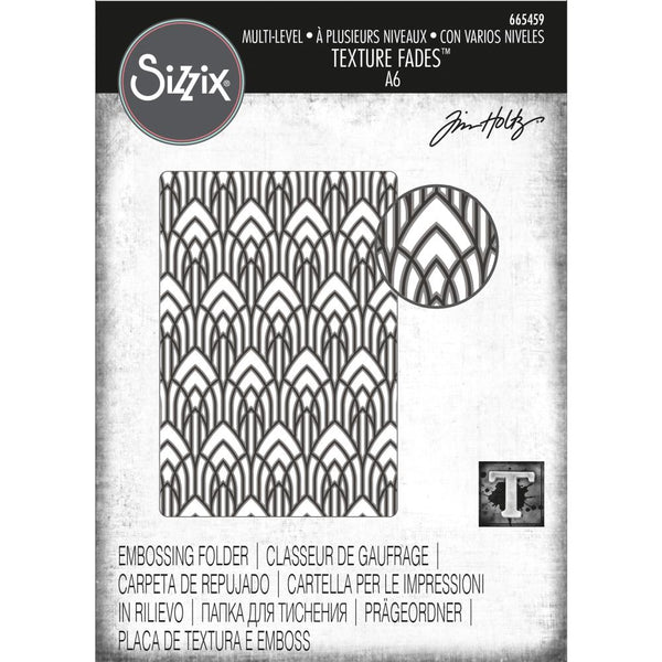 TIM HOLTZ "  ARCHED "  - by Sizzix  MultiLevel  A2 Embossing Folder - SIZZIX  665459  Hard to Find  !!