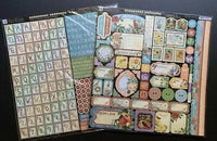 TIME TO FLOURISH by GRAPHIC 45 -EPHEMERA JOURNAL CARDS - RARE & RETIRED !!