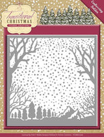 TRADITIONAL CHRISTMAS by YVONNE CREATIONS from Nellie Snellen - SNOW SCENE - # YCEMB1007 -EMBOSSING 5x5 - FIND IT TRADING (brand)